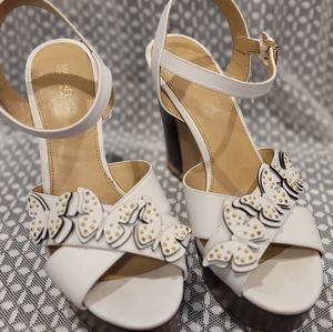 MK Size 9 Butterfly Embellished Sandals